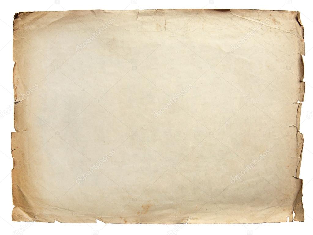 Vintage texture old paper background isolated on white