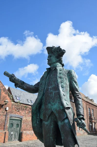 Estatua de George Vancover Kings Lynn Norfolk — Foto de Stock