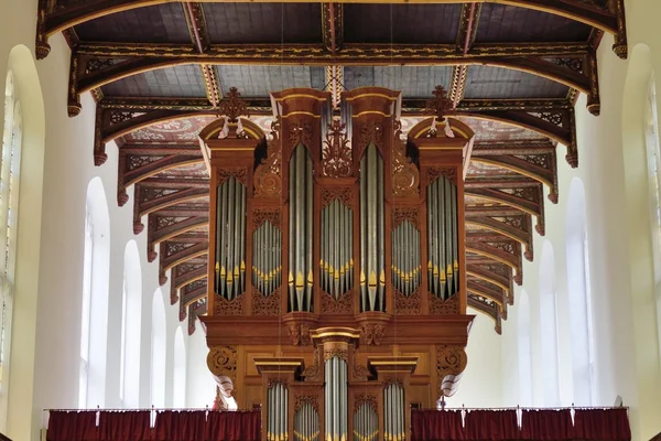 Grande organo da chiesa — Foto Stock