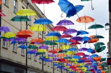 Şemsiye sanat yükleme güney kapısında alışveriş merkezinde banyo bir alışveriş merkezi olarak teşvik