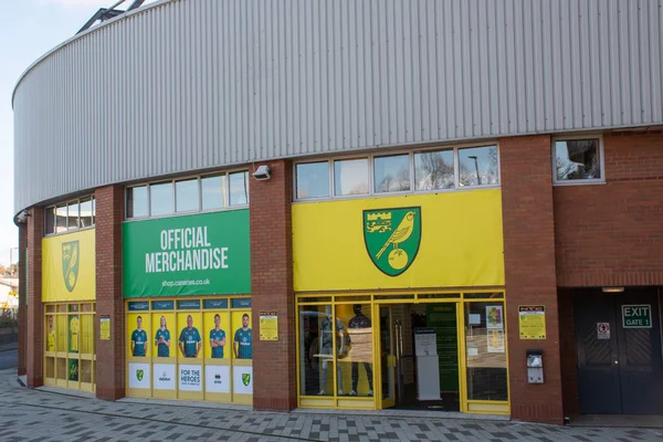 Norwich Října 2020 Frontage Norwich City Suvenýr Shop — Stock fotografie