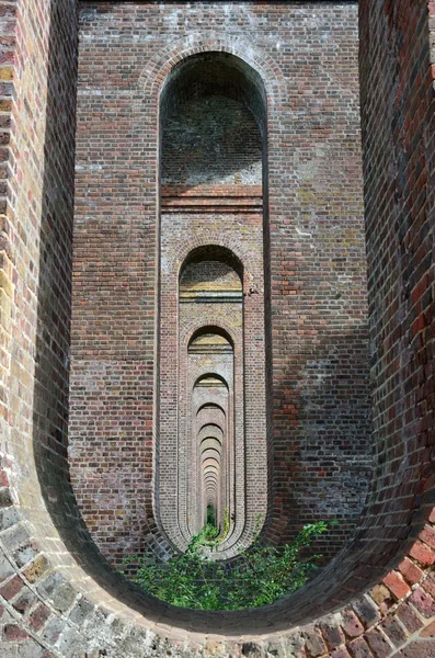 Anglická železniční viadukt detail — Stock fotografie