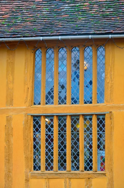 Yellow timbered house — Stock Photo, Image