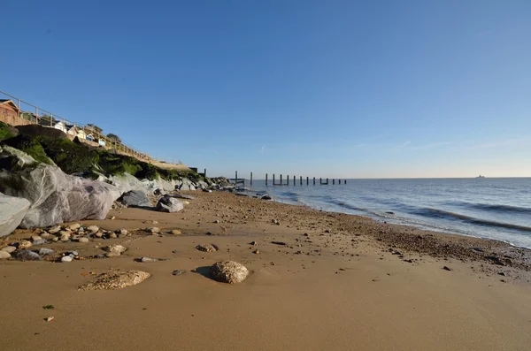 Praia de Essex com areia — Fotografia de Stock