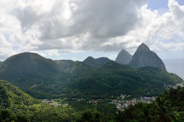 Soufreire ve cam Saint lucia