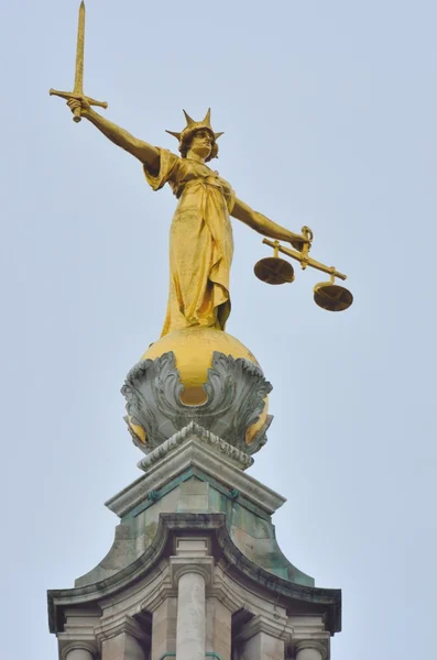 Estatua de Justicia Old Bailey —  Fotos de Stock