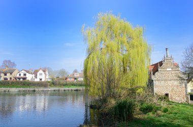 Bourne Mill and mill pond clipart