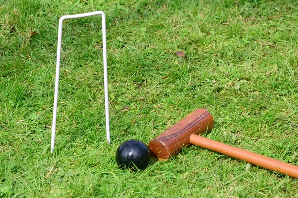 Equipos de croquet en tierra — Foto de Stock
