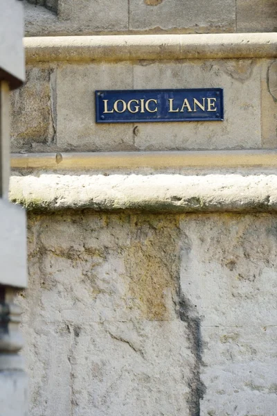 Segnaletica Logic Lane — Foto Stock