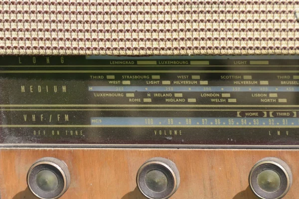 Dettaglio della radio vintage — Foto Stock