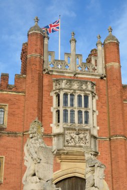 Hampton Court Palace in Portrait aspect clipart