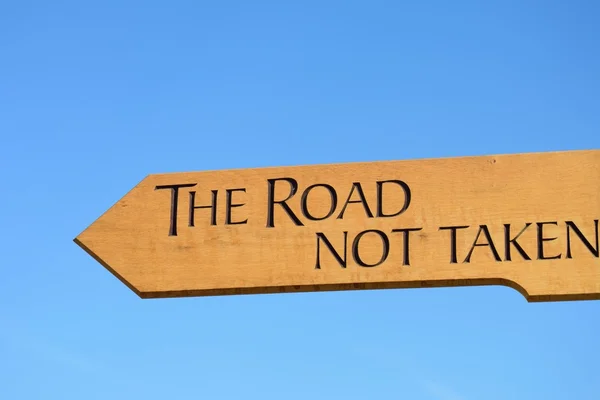 Het verkeersbord ot genomen — Stockfoto