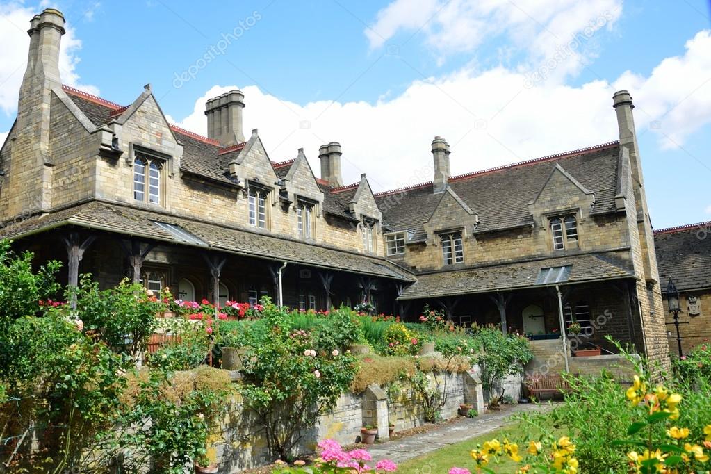 Almshouses in grounds of old charity hospital
