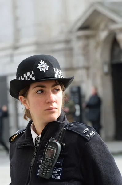 Policistka ve službě — Stock fotografie