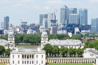Royal Gözlemevi üzerinden Canary Wharf