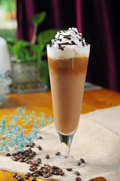 Caramel chocolate milkshake — Stock Photo, Image