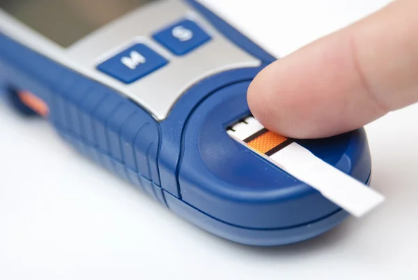 Blood glucose measurement — Stock Photo, Image