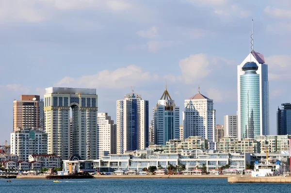 Panorama miasta Qingdao — Zdjęcie stockowe