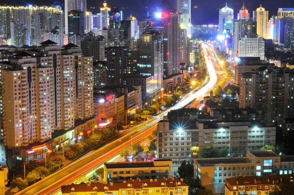 Qingdao noche de la ciudad —  Fotos de Stock