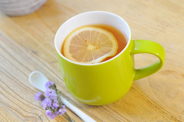 Sandwiches y té de café por la tarde — Foto de Stock