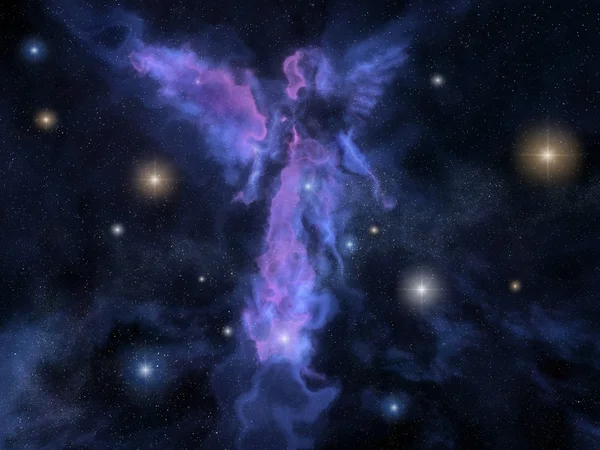 Angel formade nebulosa — Stockfoto