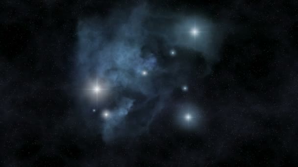 Nebulosa giratoria en bucle — Vídeos de Stock