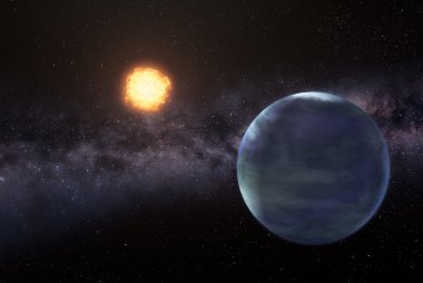 Derin uzay earthlike gezegen