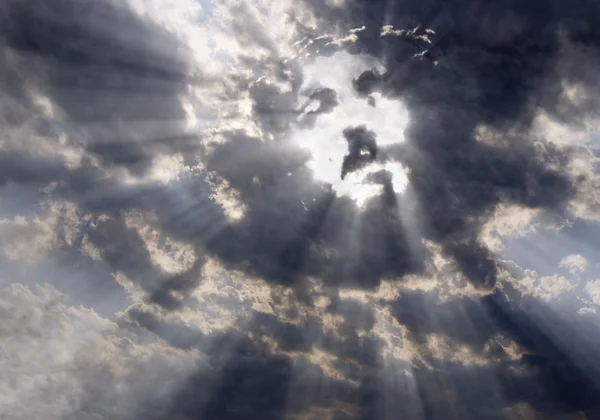 O rosto de Cristo no céu — Fotografia de Stock