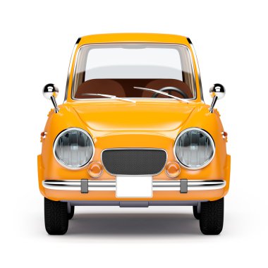 Retro araba turuncu 1960