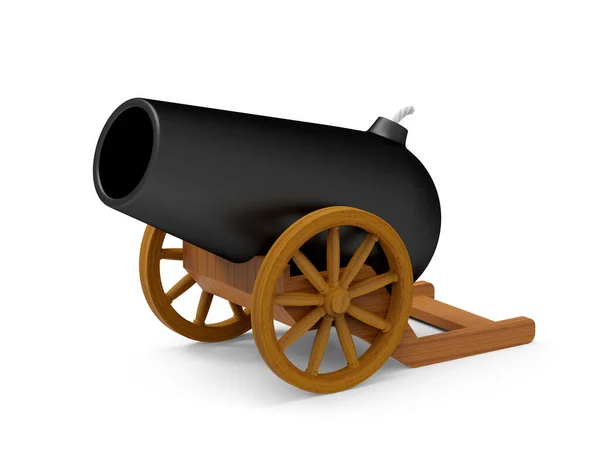 Cannon cartoon 3d — стоковое фото