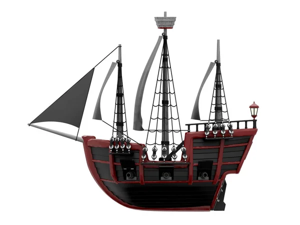 Πλοίο ξύλινη αρχαία πλευρά κινουμένων σχεδίων Φωτογραφία Αρχείου