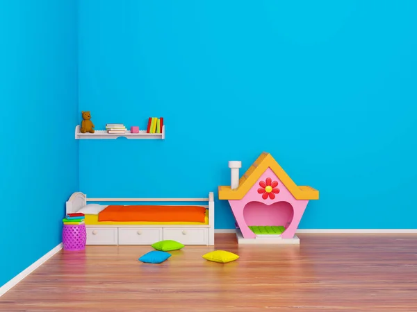 Дитяча кімната імбирний будинок — стокове фото