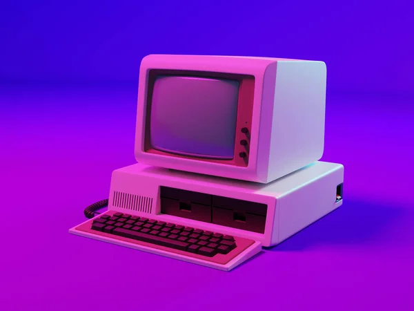 Eski kişisel bilgisayar — Stok fotoğraf
