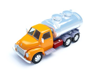 Çizgi film tanker kamyon