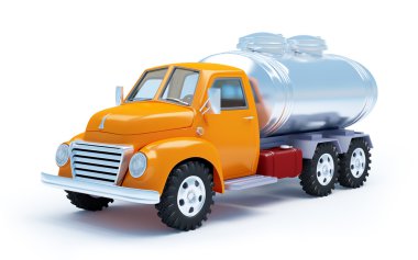 Çizgi film tanker kamyon
