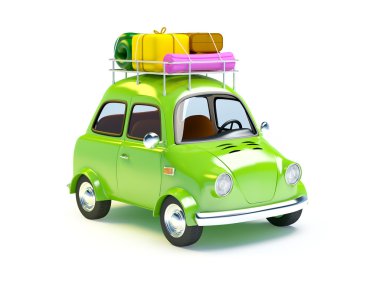 küçük retro gezi araba