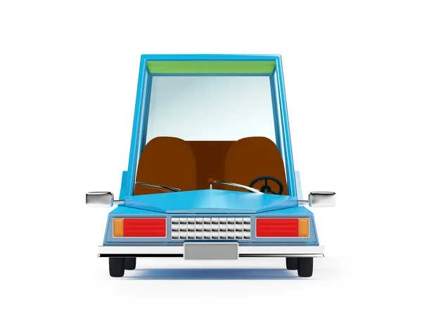 Cartone animato 1970 auto anteriore — Foto Stock