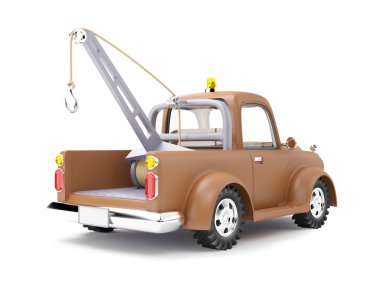 tow truck back view