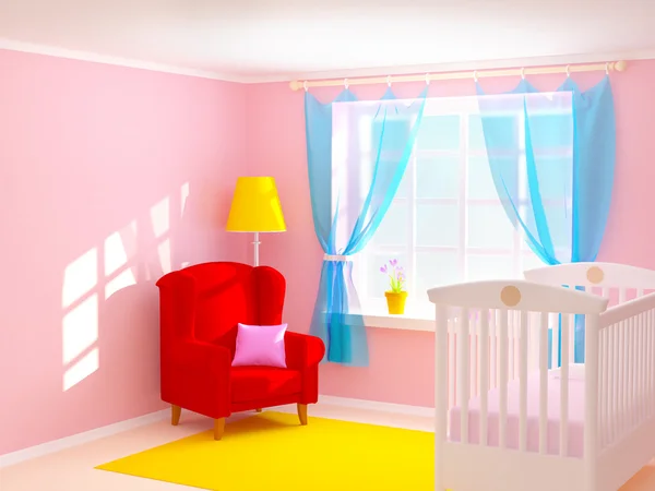 Baby room with armchair — Stock Photo, Image