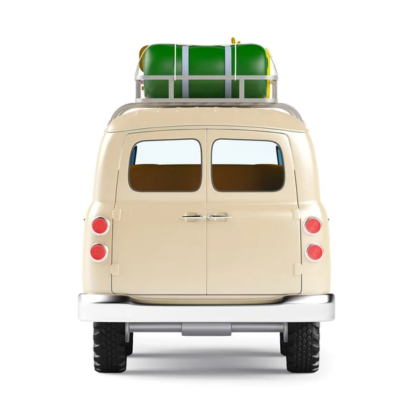Сафарі фургон з дахом назад — стокове фото