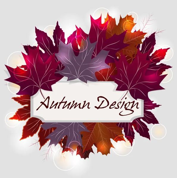 Осіннє листя дизайн — стоковий вектор