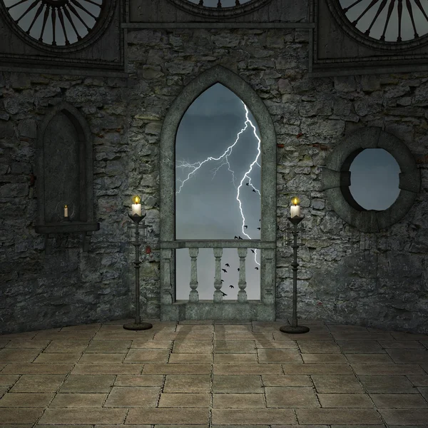 Pokój pusty zamek — Zdjęcie stockowe