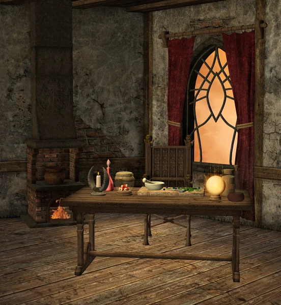 Alchemy room — Stock Photo, Image