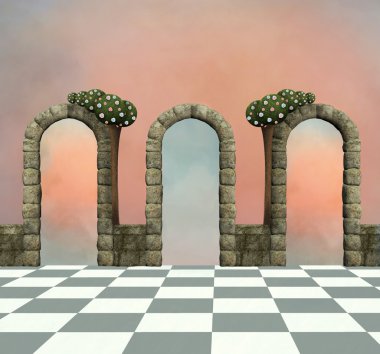Wonderland fantasy arka plan