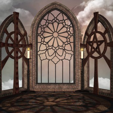 Antik pagan kapısı