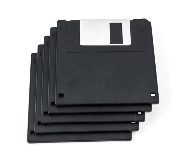 Černá diskety — Stock fotografie