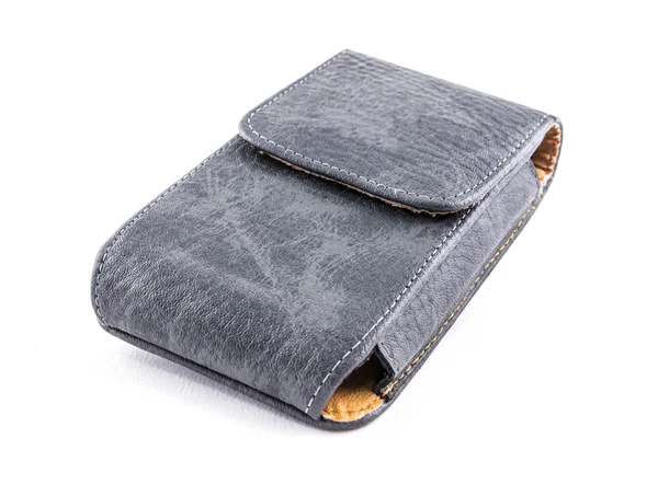 Smart phone leather case — Stock Photo, Image