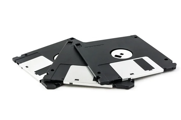 Černá diskety — Stock fotografie