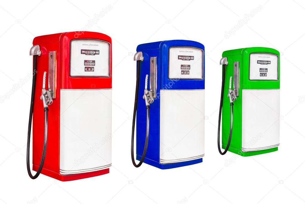 Gasoline fuel pump dispensers