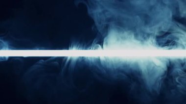 Dumanlı renkli neon ışığı